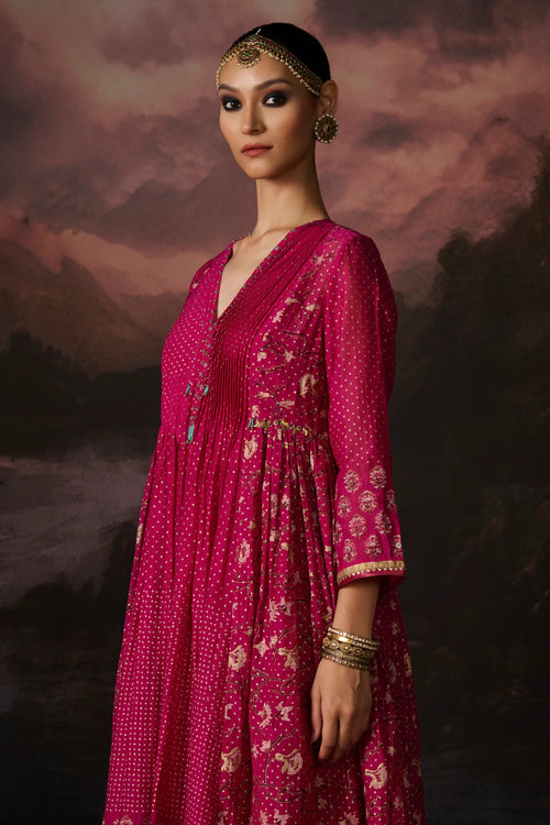 Zoya Rani Pink Kurta Set
