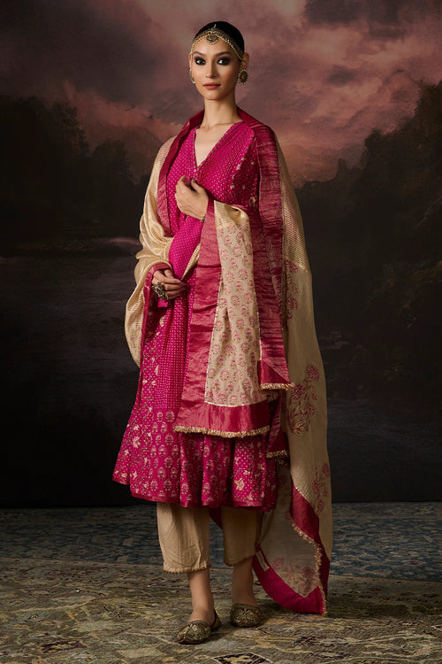 Zoya Rani Pink Kurta Set
