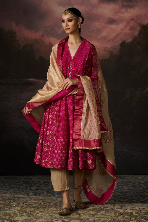 Zoya Rani Pink Kurta Set