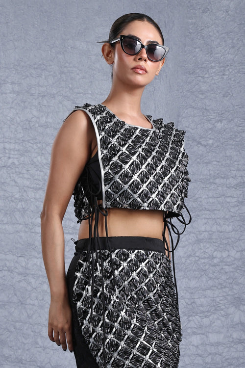 Zara Silver Vest