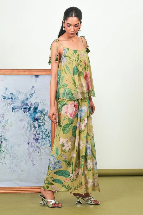 Zinnia Valley Dhoti Skirt Set
