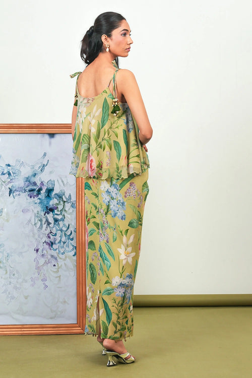 Zinnia Valley Dhoti Skirt Set