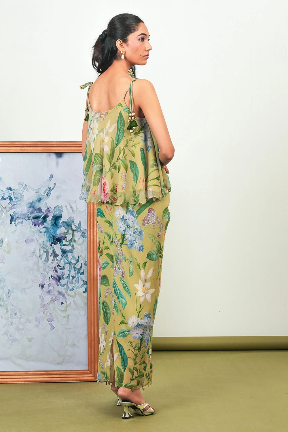 Zinnia Valley Dhoti Skirt Set