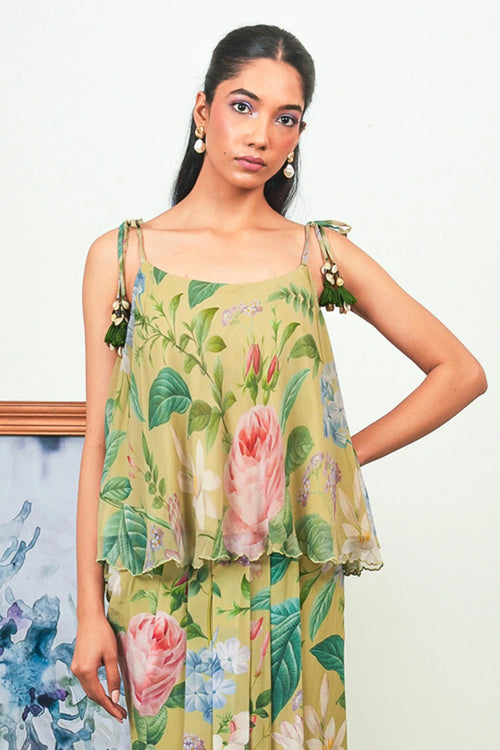Zinnia Valley Dhoti Skirt Set