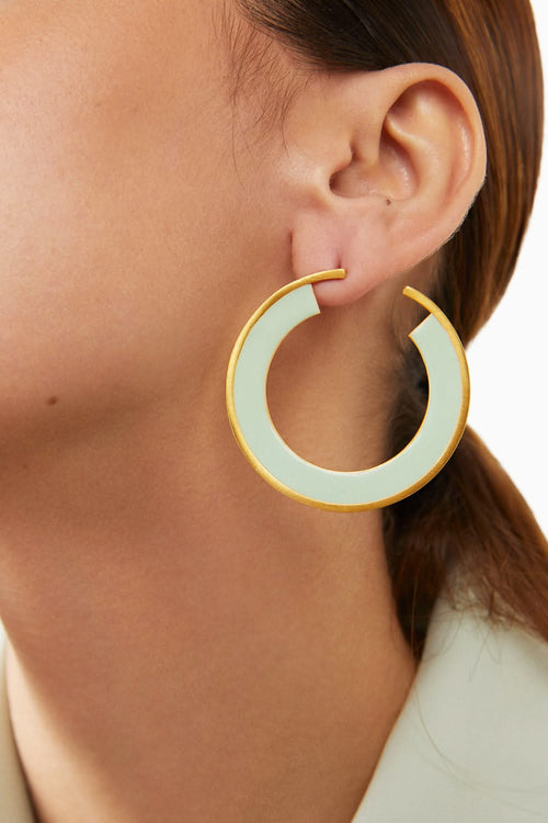Mint Green Arianna Hoops