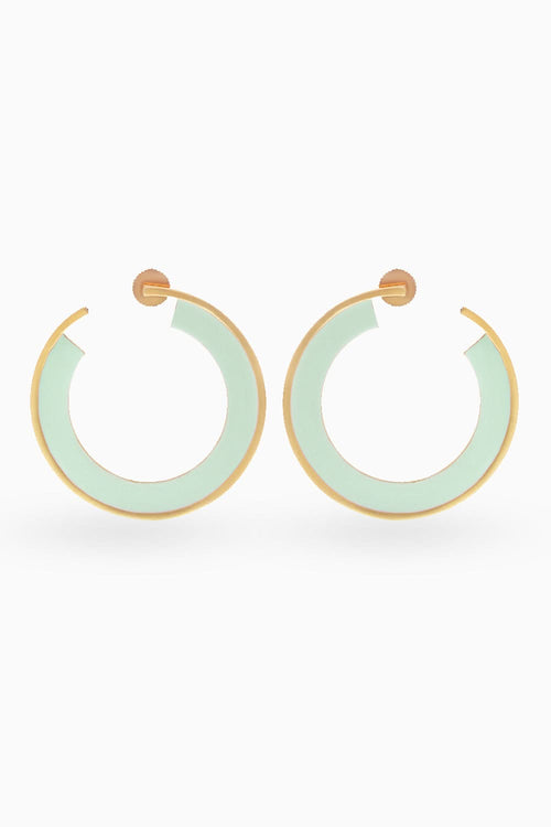 Mint Green Arianna Hoops