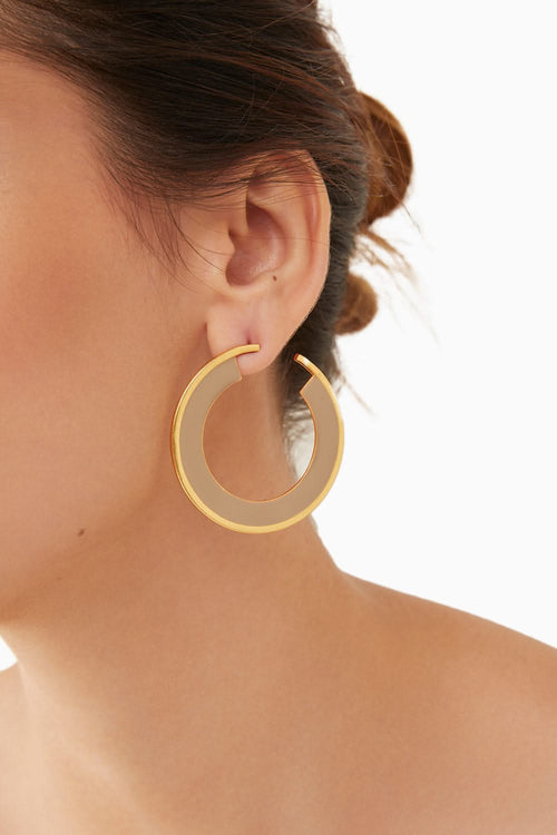Nude Arianna Hoops