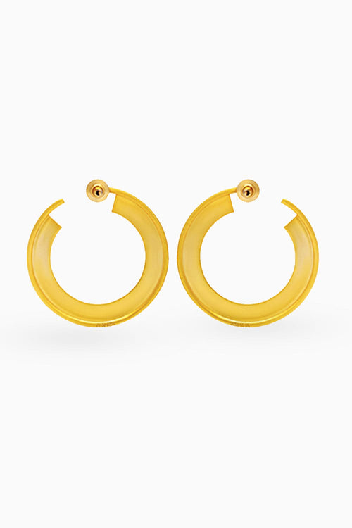 White Arianna Hoops