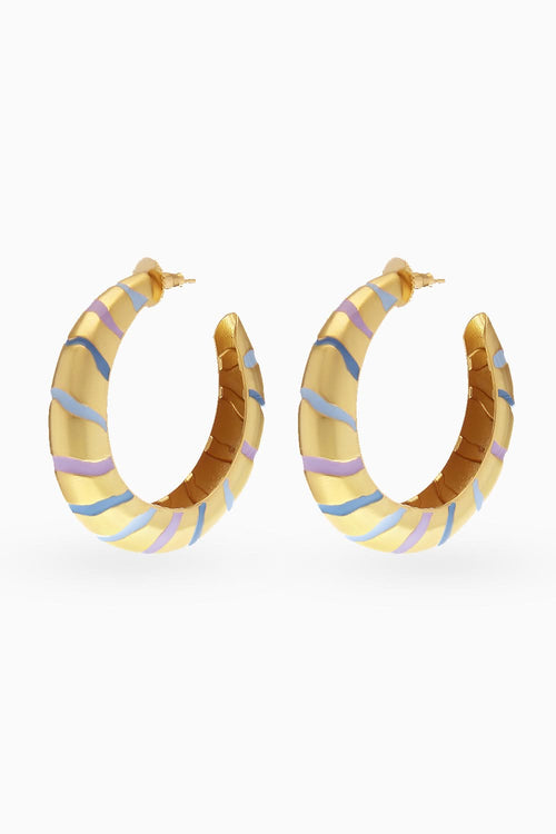 Blue Lucia Hoops