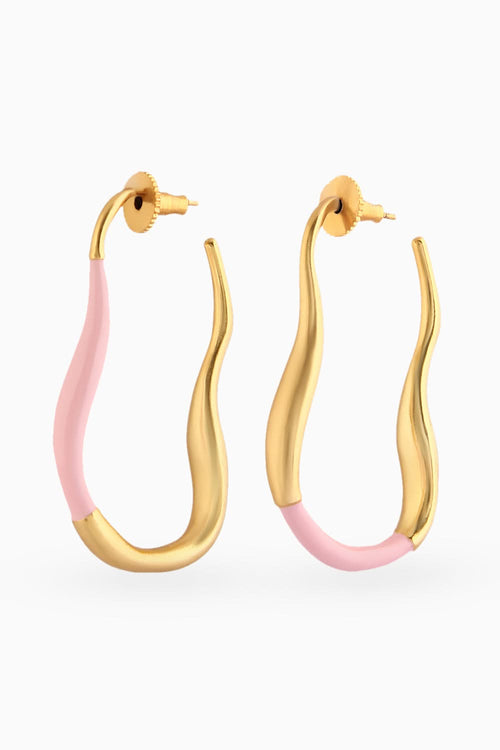 Pink Mia Hoops