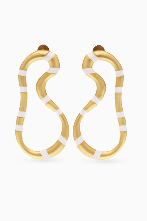 White Leia Hoops