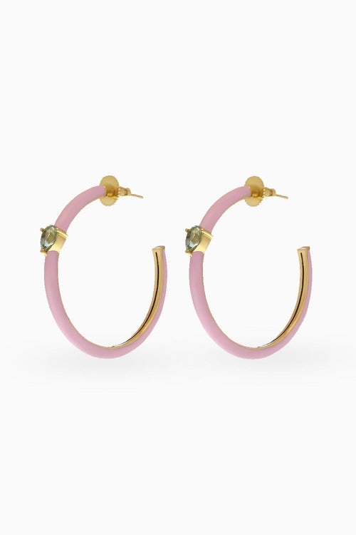 Pink Elisa Hoops