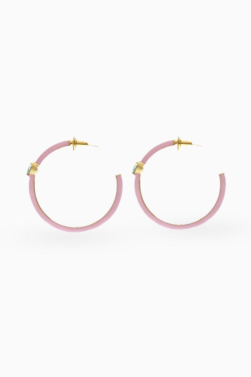 Pink Elisa Hoops