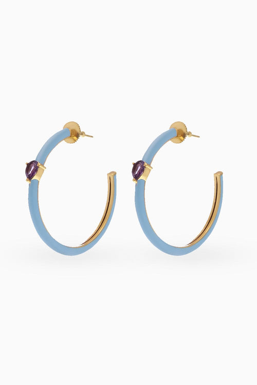 Blue Elisa Hoops