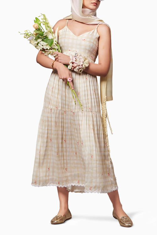 After Glow Rosette Long Dress