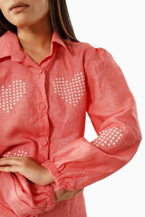 Pink Amour Co-ord Set