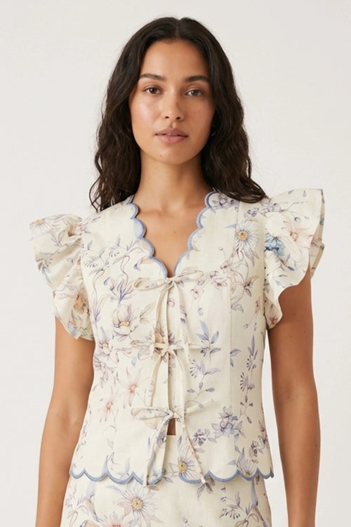 Clea Scalloped Shirt