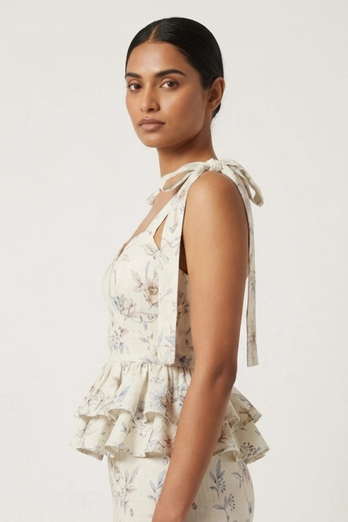 Clea Peplum Top