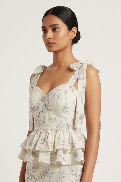 Clea Peplum Top