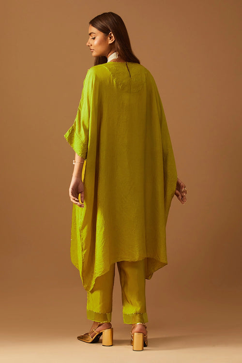 Henna Floral Applique Kaftan Set