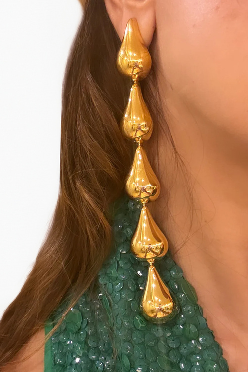 Bold Gold Shoulder Danglers