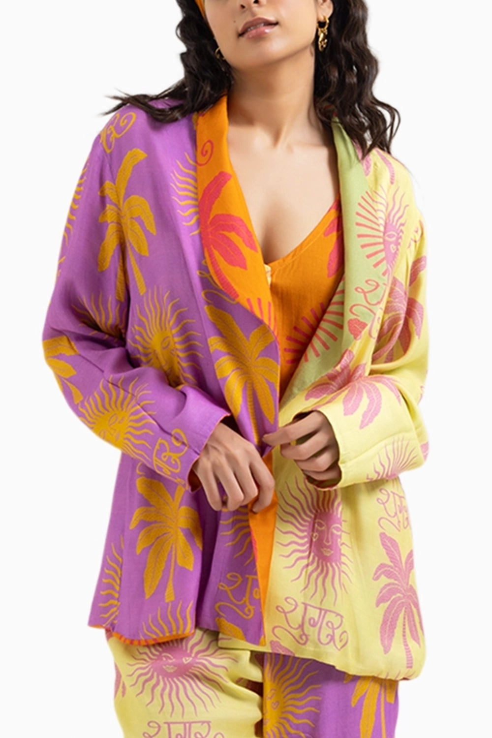 Sugar Sun Vest Coat with Blazer and Pants