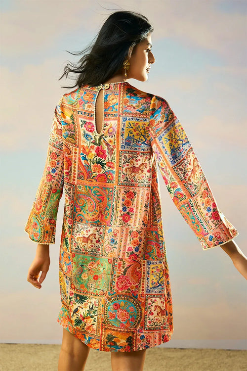 Ornamental Print Dress