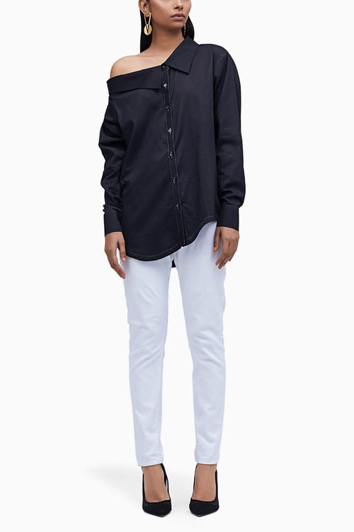 Echo Black Cotton Broken Rock Shirt