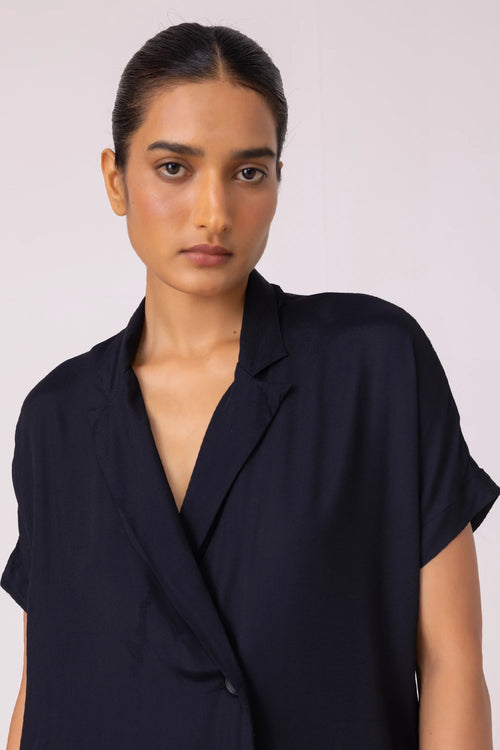 Amy Black Blazer Dress