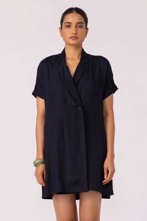 Amy Black Blazer Dress