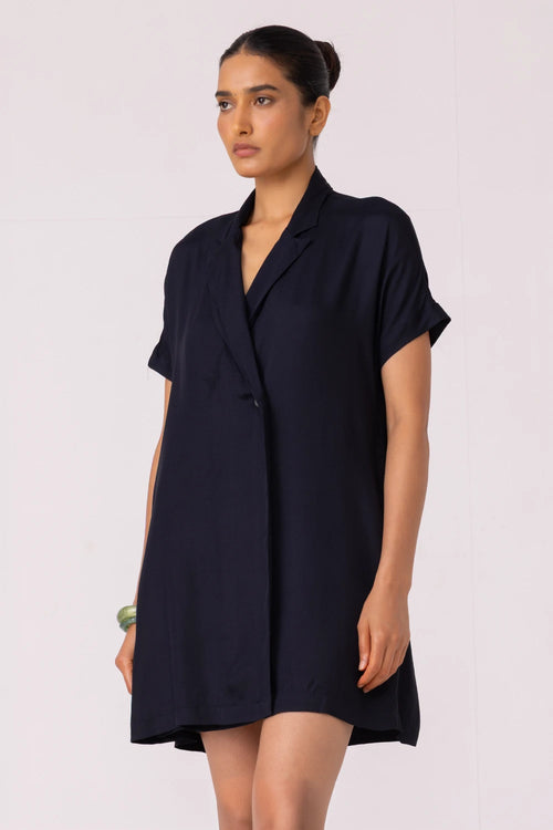 Amy Black Blazer Dress