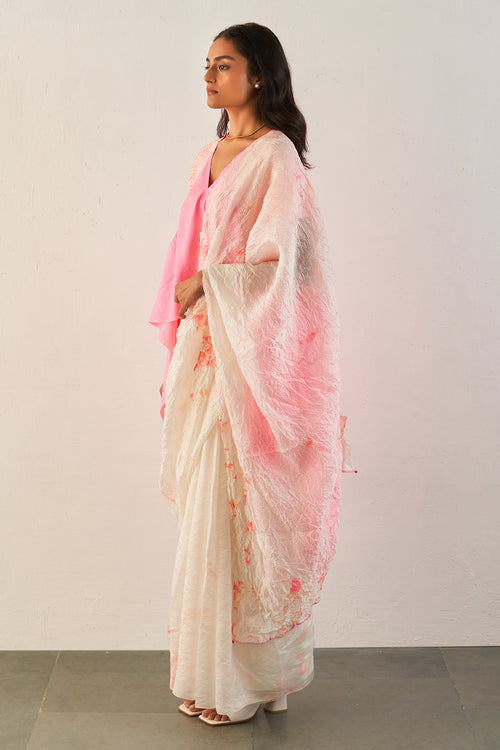 Pink Icicle Saree