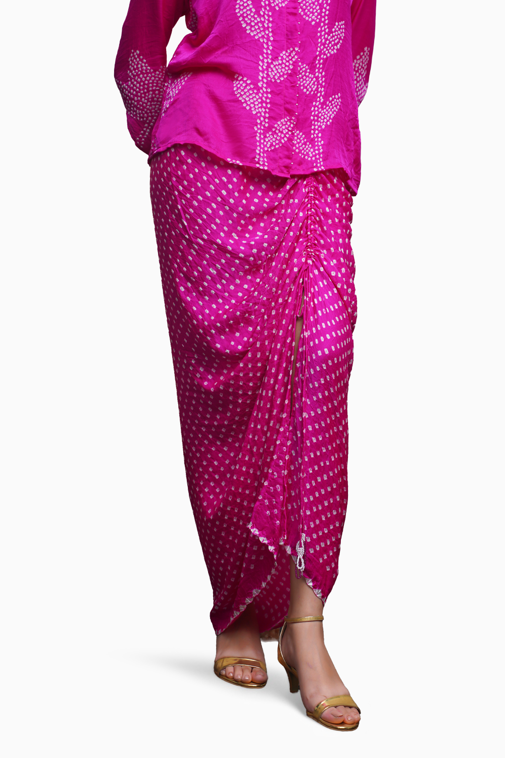 Fuschia Pink Hanoi Skirt Set