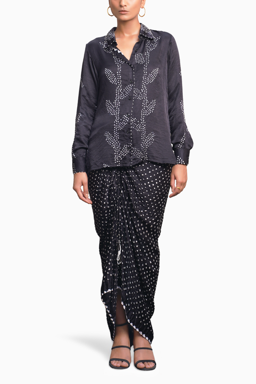 Black Hanoi Skirt Set