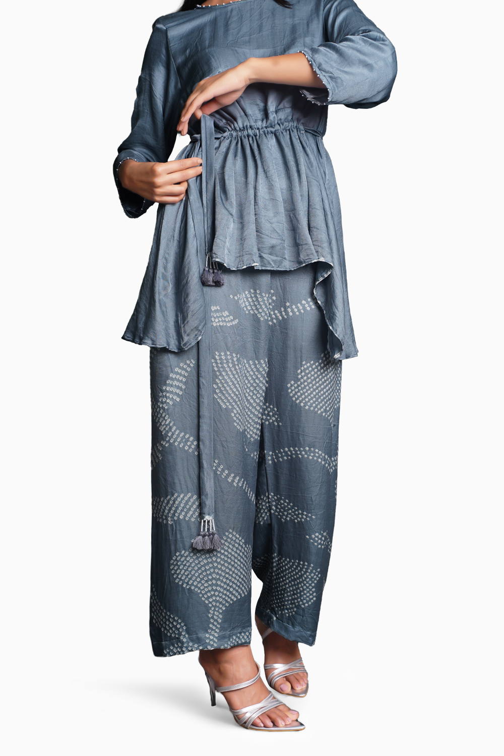 Grey Origami Pant Set