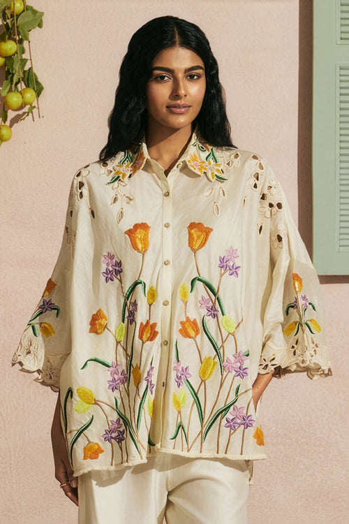 Ivory Tulip Shirt