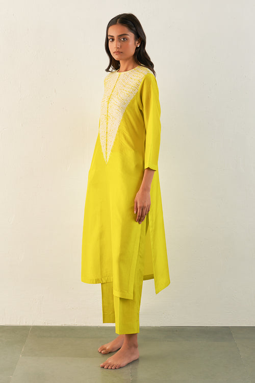 Lime Icicle Kurta