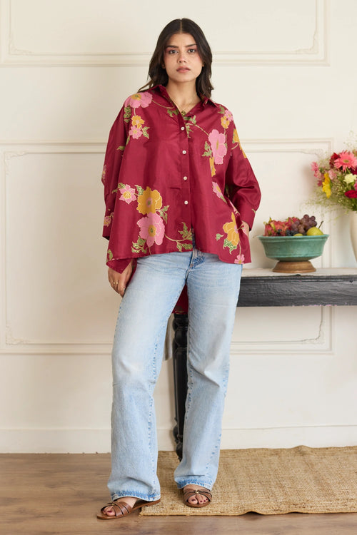 Gia Maroon Shirt