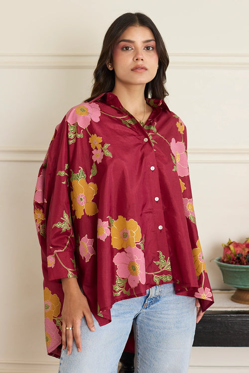Gia Maroon Shirt