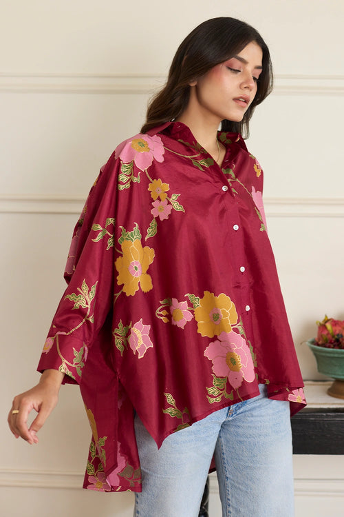 Gia Maroon Shirt