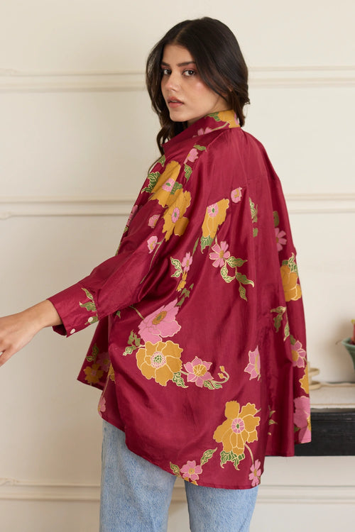 Gia Maroon Shirt