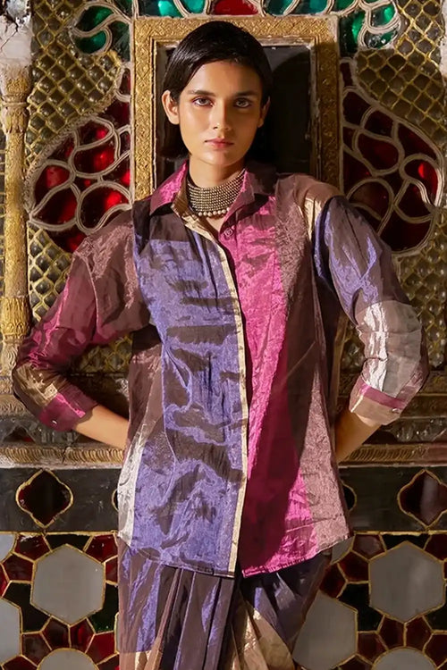 Striped Benares Tissue Shirt