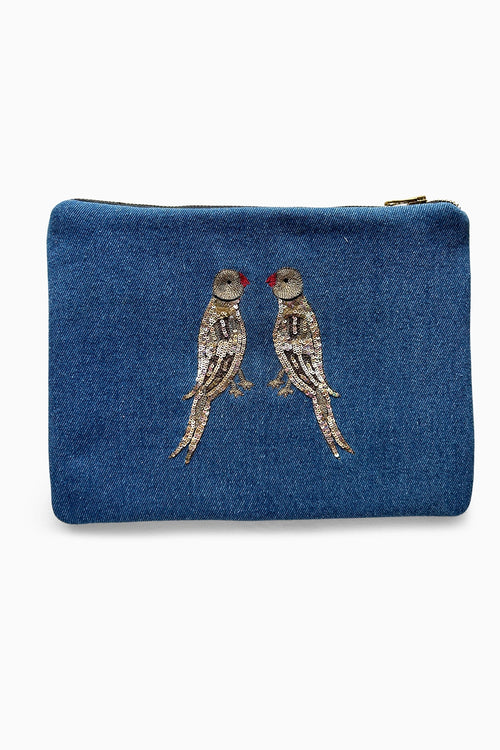 Parrot Paradise Denim Bag