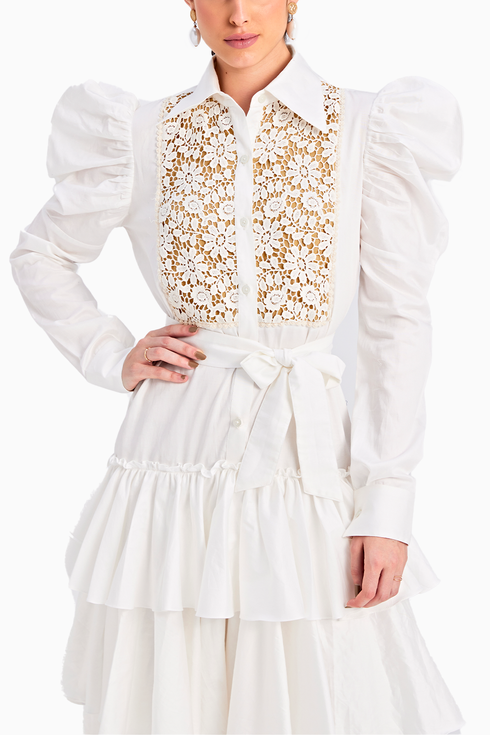 Zuri Blanc Midi Dress
