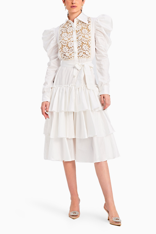 Zuri Blanc Midi Dress