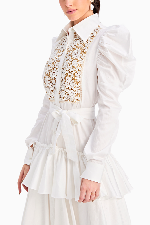 Zuri Blanc Midi Dress