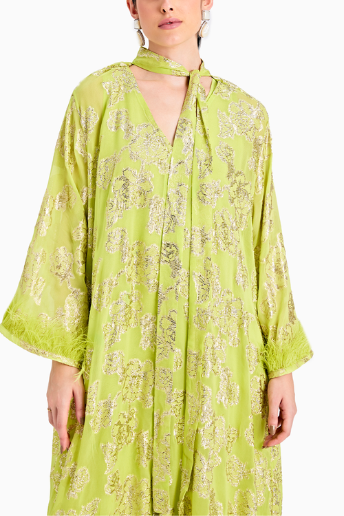 Lime Green Kaftan