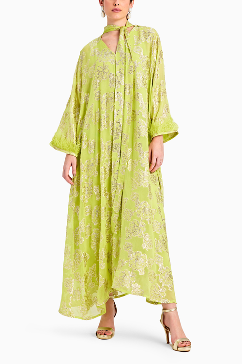 Lime Green Kaftan