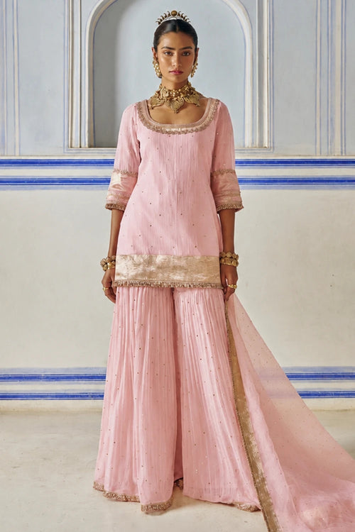 Vinatge Blush Straight Sharara