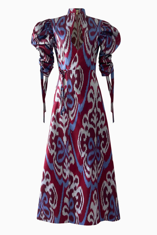 Wine Candela Dress